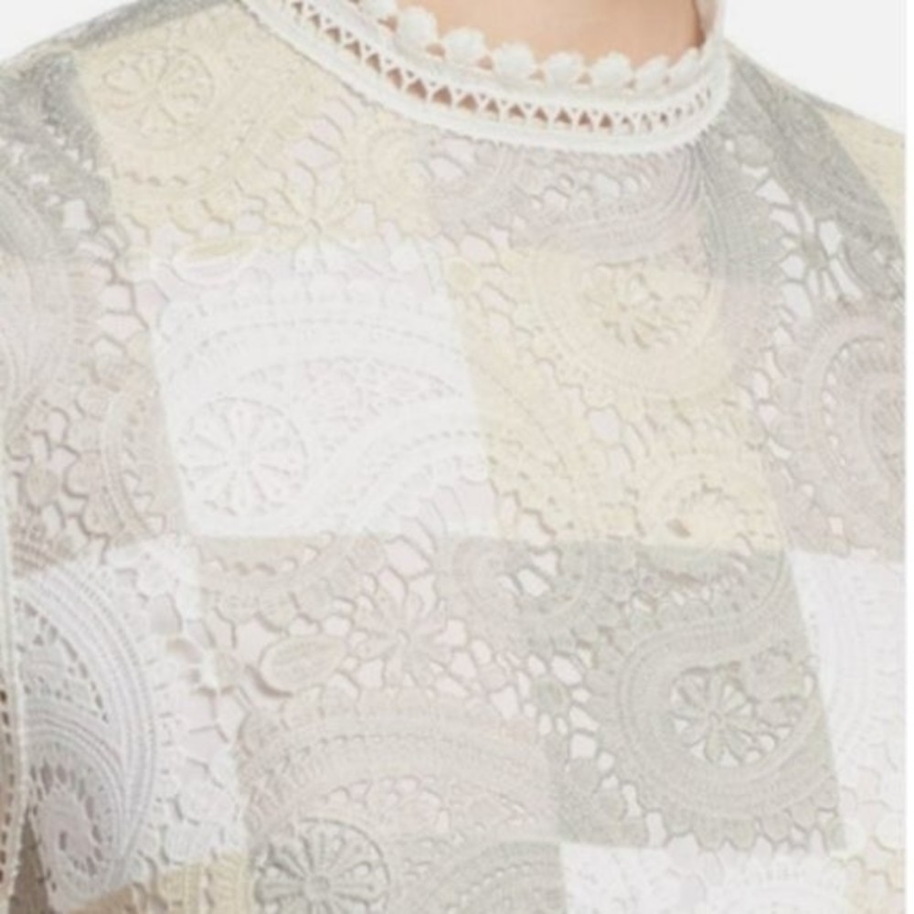 Sea New York Lace Top in Cream and Gray